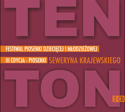 Grafika festiwalu piosenki dziecięcej i młodzieżowej Ten Ton - piosenki Seweryna Krajewskiego