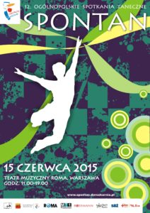 Zdjęcie przedstawia plakat festiwalu tańca - skaczącego chłopca