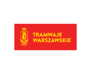 Zdjęcie przedstawia logotyp Tramwajów Warszawskich.