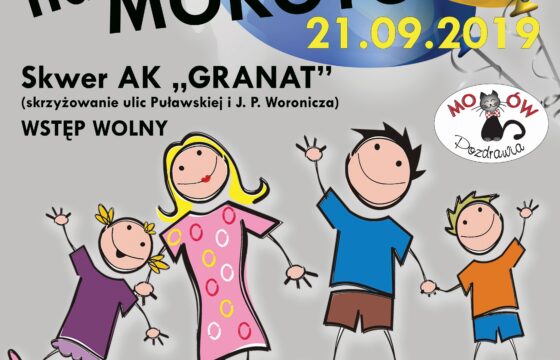 Zdjęcie przedstawia plakat imprezy plenerowej Sobota na Mokotowie