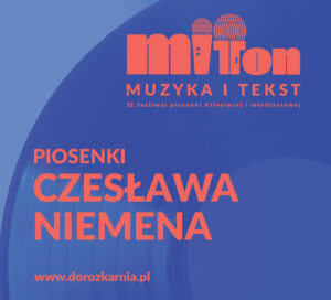 Zdjęcie przedstawia okładkę płyty Festiwalu Piosenki Dziecięcej i Młodzieżowej MIT TON 2019 Piosenki Czesława Niemena