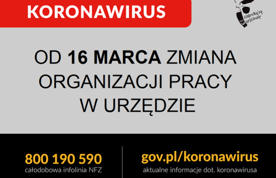 Zmiana organizacji pracy Urzędu Dzielnicy Mokotów