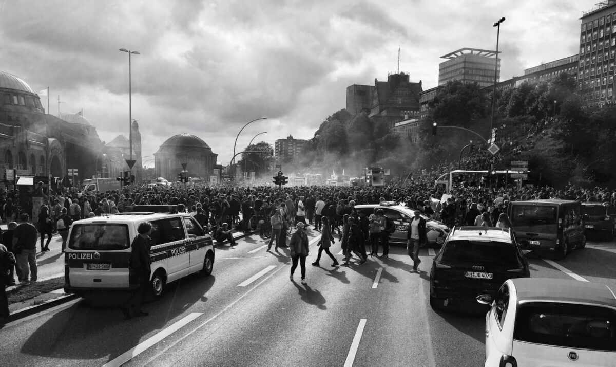 Demonstracja na ulicy