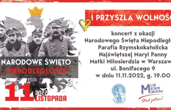 Grafika koncertu patriotycznego z okazji Święta Niepodległości