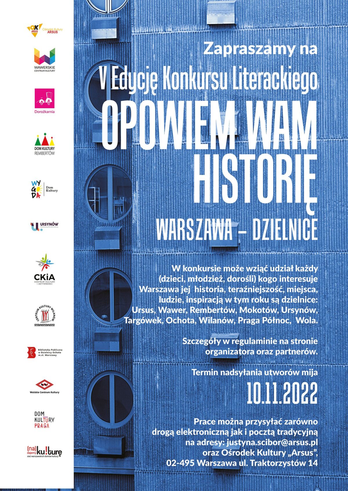 Grafika konkursu literackiego "Opowiem wam historię"