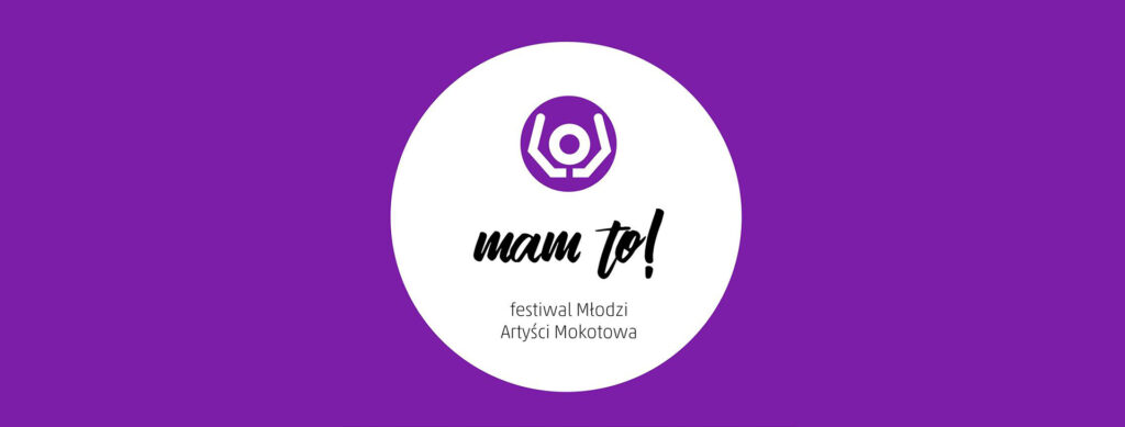 Logotyp konkursu wokalnego w dziedzinie ruch w ramach festiwalu Młodzi Artyści Mokotowa MAM TO