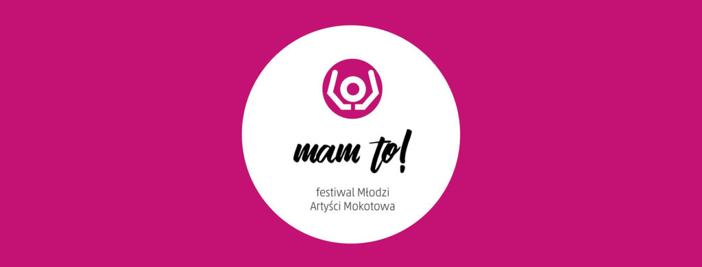 Logotyp konkursu plastycznego w dziedzinie ruch w ramach festiwalu Młodzi Artyści Mokotowa MAM TO