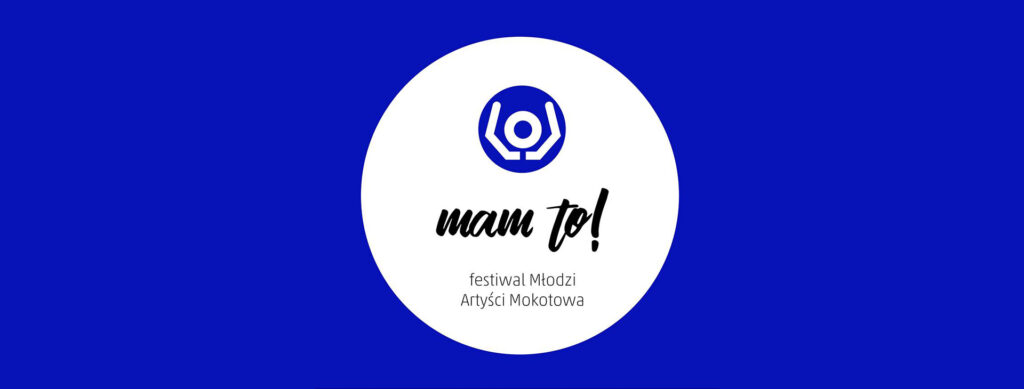 Logotyp konkursu tanecznego w dziedzinie ruch w ramach festiwalu Młodzi Artyści Mokotowa MAM TO