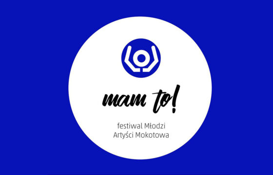 Logotyp konkursu tanecznego w dziedzinie ruch w ramach festiwalu Młodzi Artyści Mokotowa MAM TO