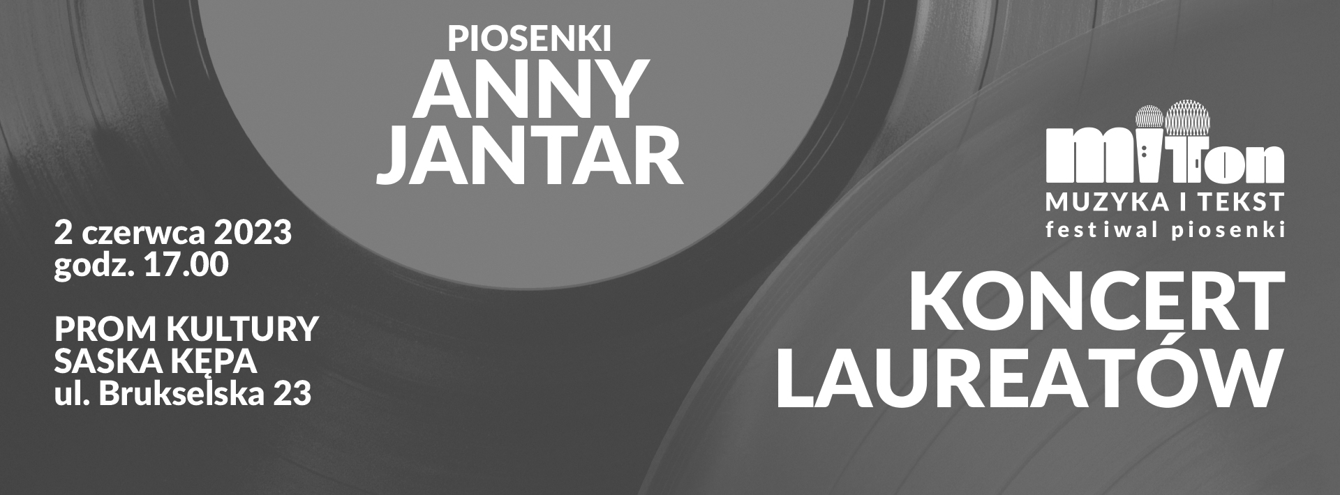 Grafika wydarzenia MIT TON - koncert laureatów Piosenki Anny Jantar