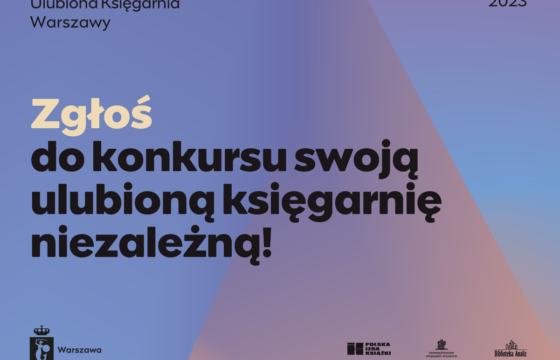 Grafika konkursu dla księgarni niezależnych "Ulubiona księgarnia Warszawy"