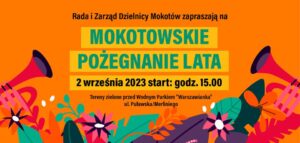 Grafika pikniku Mokotowskie pożegnanie lata