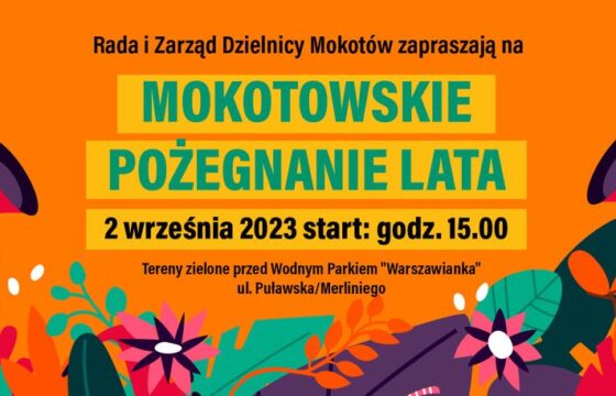 Grafika pikniku Mokotowskie pożegnanie lata
