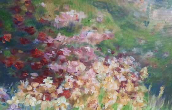 Obraz olejny na płótnie - wiosenne kwiaty