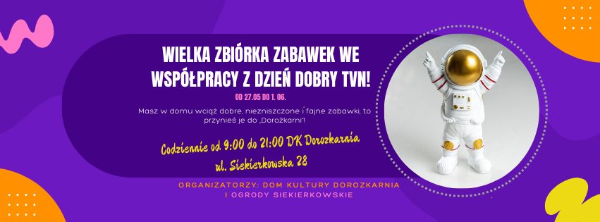 Grafika akcji Wielka Zbiórka zabawek